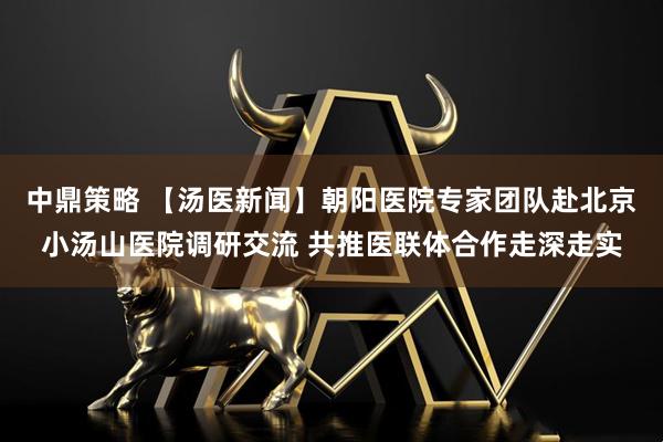 中鼎策略 【汤医新闻】朝阳医院专家团队赴北京小汤山医院调研交流 共推医联体合作走深走实