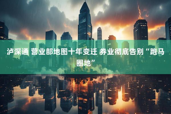 泸深通 营业部地图十年变迁 券业彻底告别“跑马圈地”